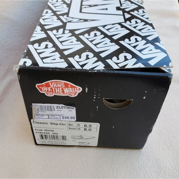 Hand Crafted Slip On Classic Vans with a Koi Fish and a Lotus Flower - Picture 11 of 11